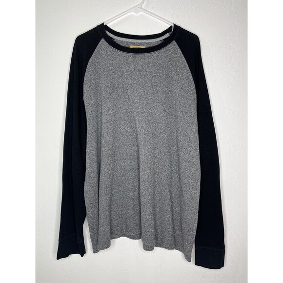 The Foundry Supply Co Long Sleeve Pullover Shirt Gray Black Mens Size 2XL EUC - Picture 1 of 6